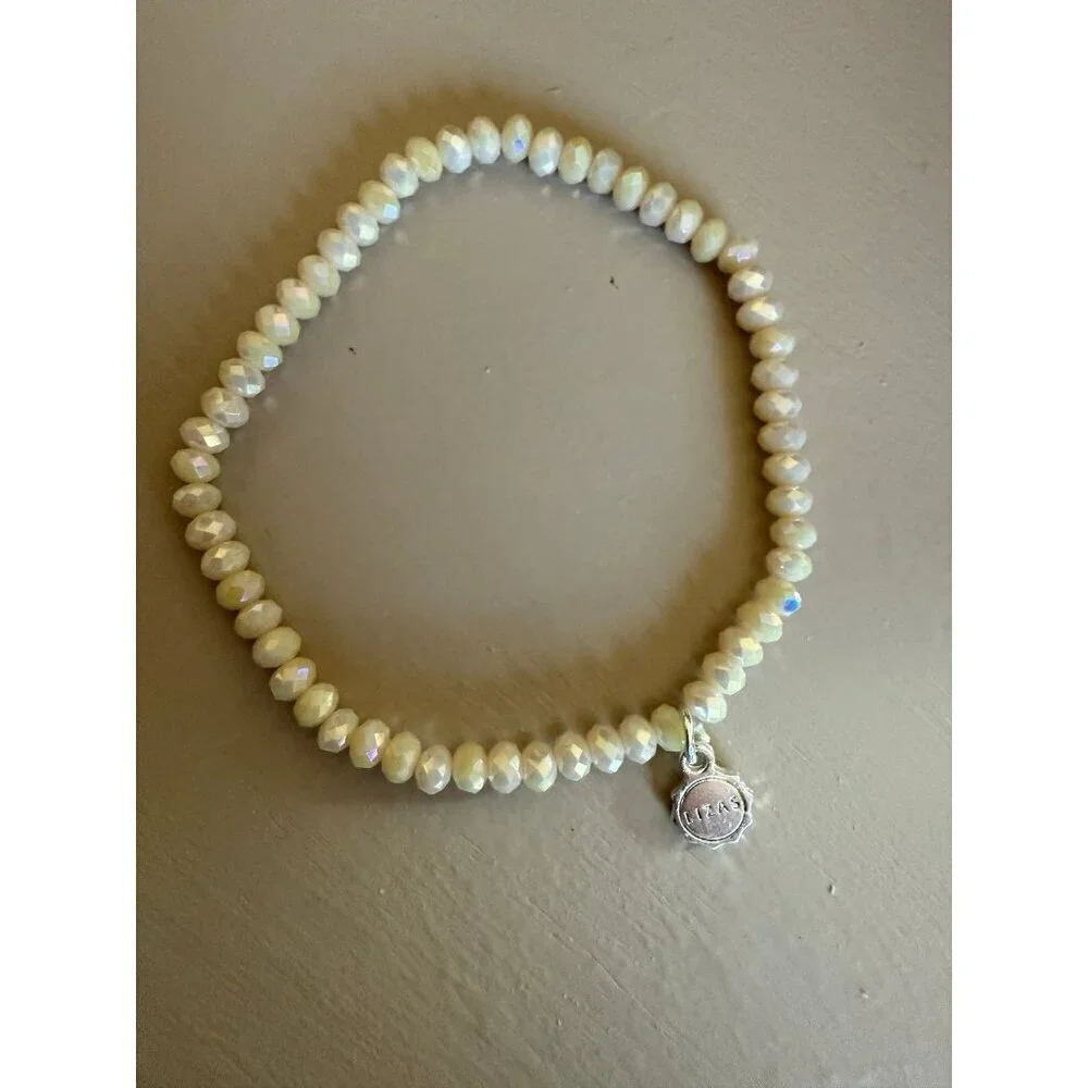 Liza’s | Cream Sparkle Beaded Bracelet